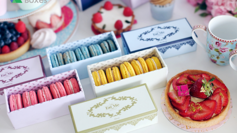 Custom macaron Boxes