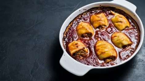 stuffed baked squid