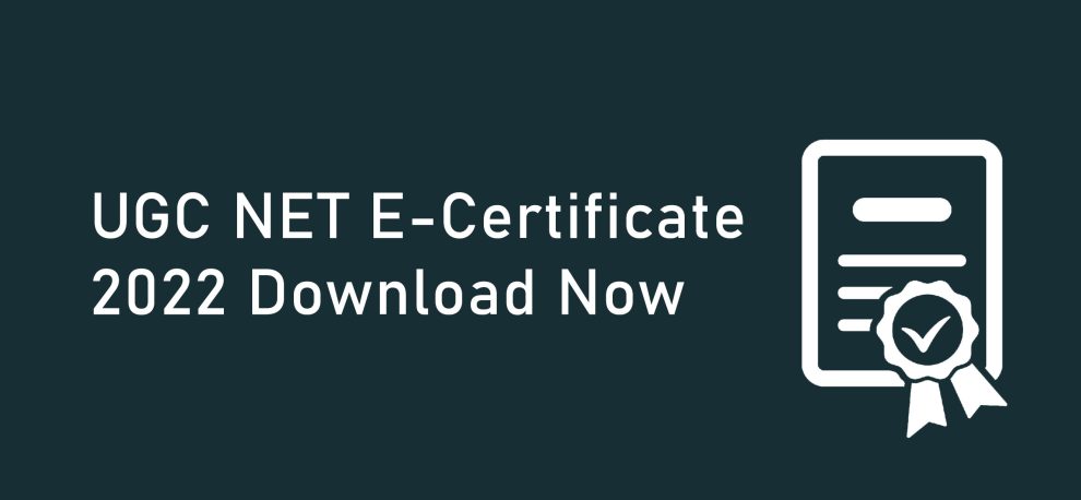 ugc net certificate 2022