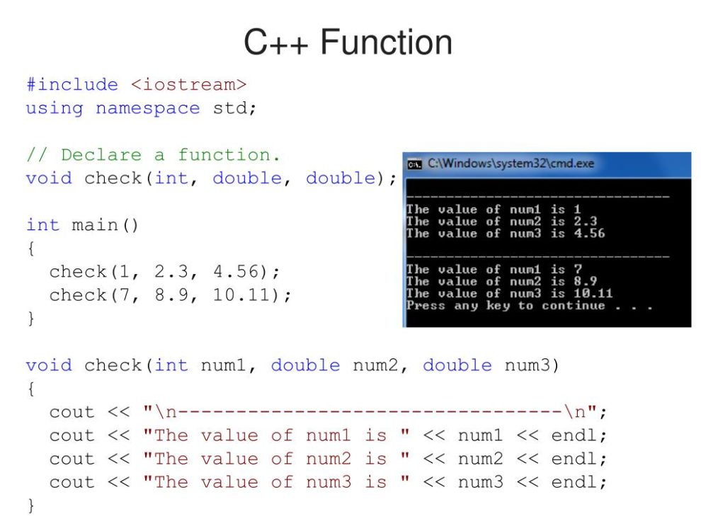 C++ Function