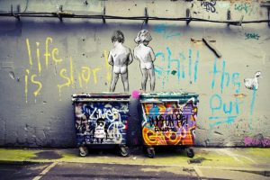 banksy canvas