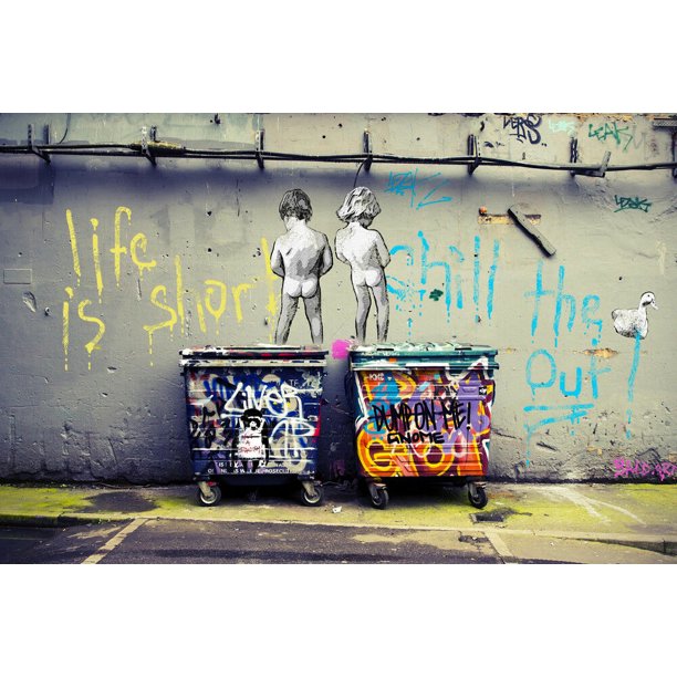 banksy canvas