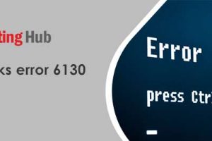 QuickBooks Update Error 6130