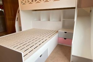 bunk bed with steps