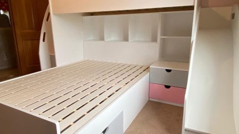 bunk bed with steps