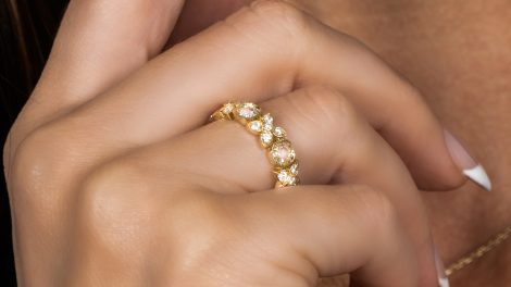 dainty diamond ring