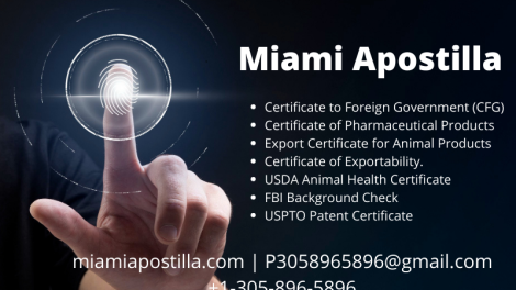 Miami Apostilla Pride in Providing Fast FBI Background Check