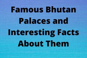 Famous Bhutan Palaces