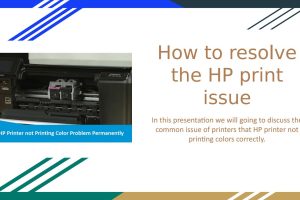 hp printer not printing black correctly