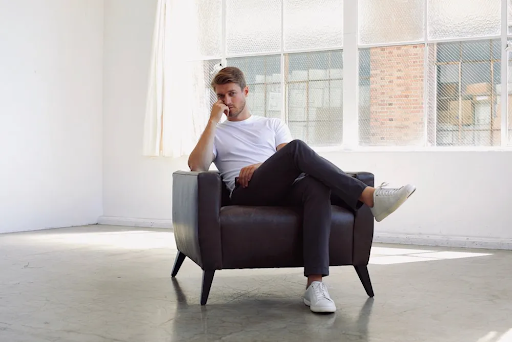 black chinos