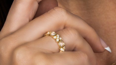 diamond martini stud earrings