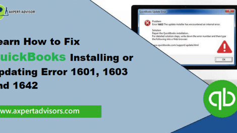 Fix QuickBooks Error Code 1601, 1603, and 1642
