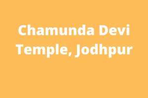 Chamunda Devi Temple, Jodhpur